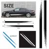 EXDUCT Sticker Decal Stripe Side Sticker Sporty Car Side Universal Custom 190cm Blue