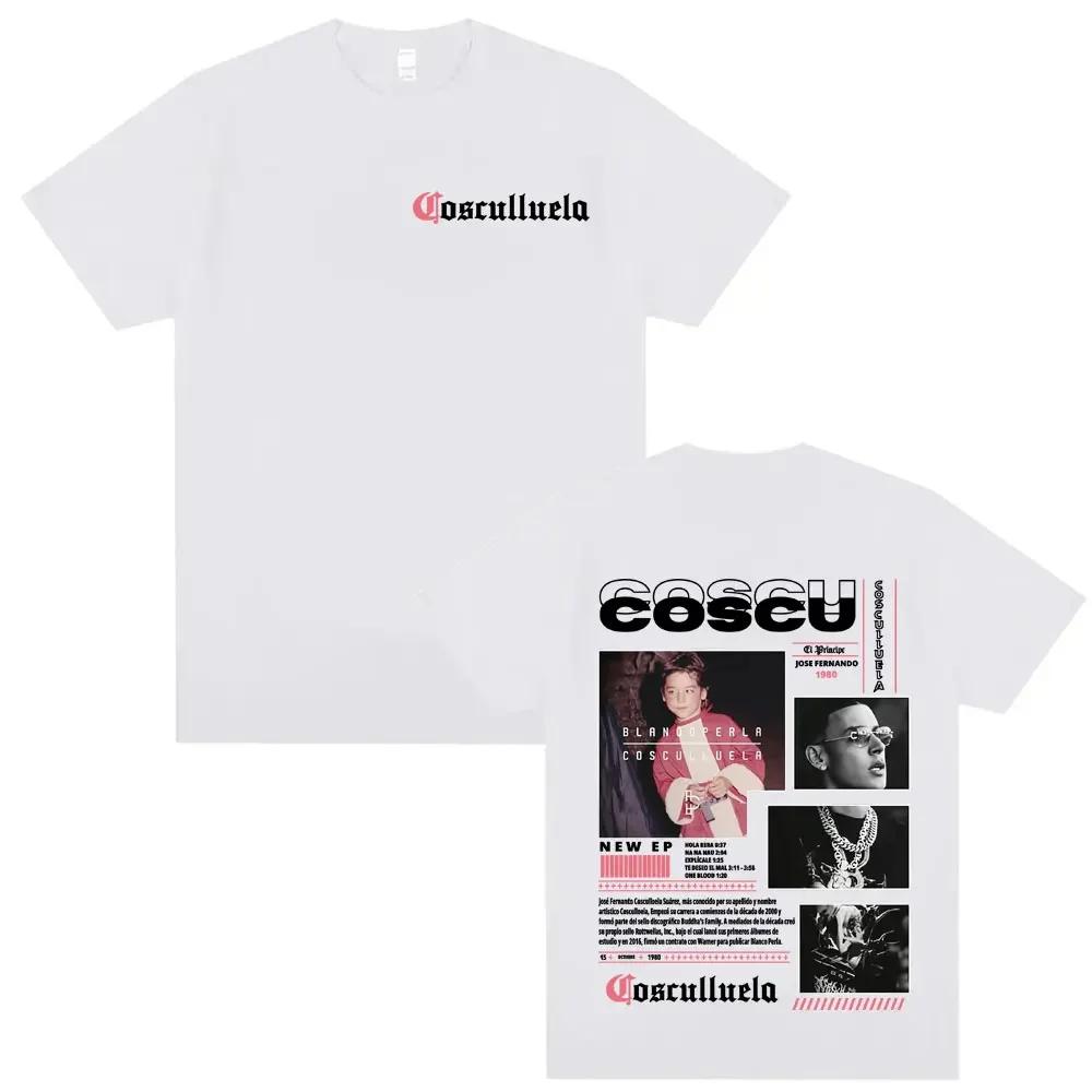 Rapper Blanooperla Cosculluela Album Tour Short Sleeved Round Neck Y2k Tshirt Unisex New in Top Tees Unisexs TShirt Camisetas Hot S