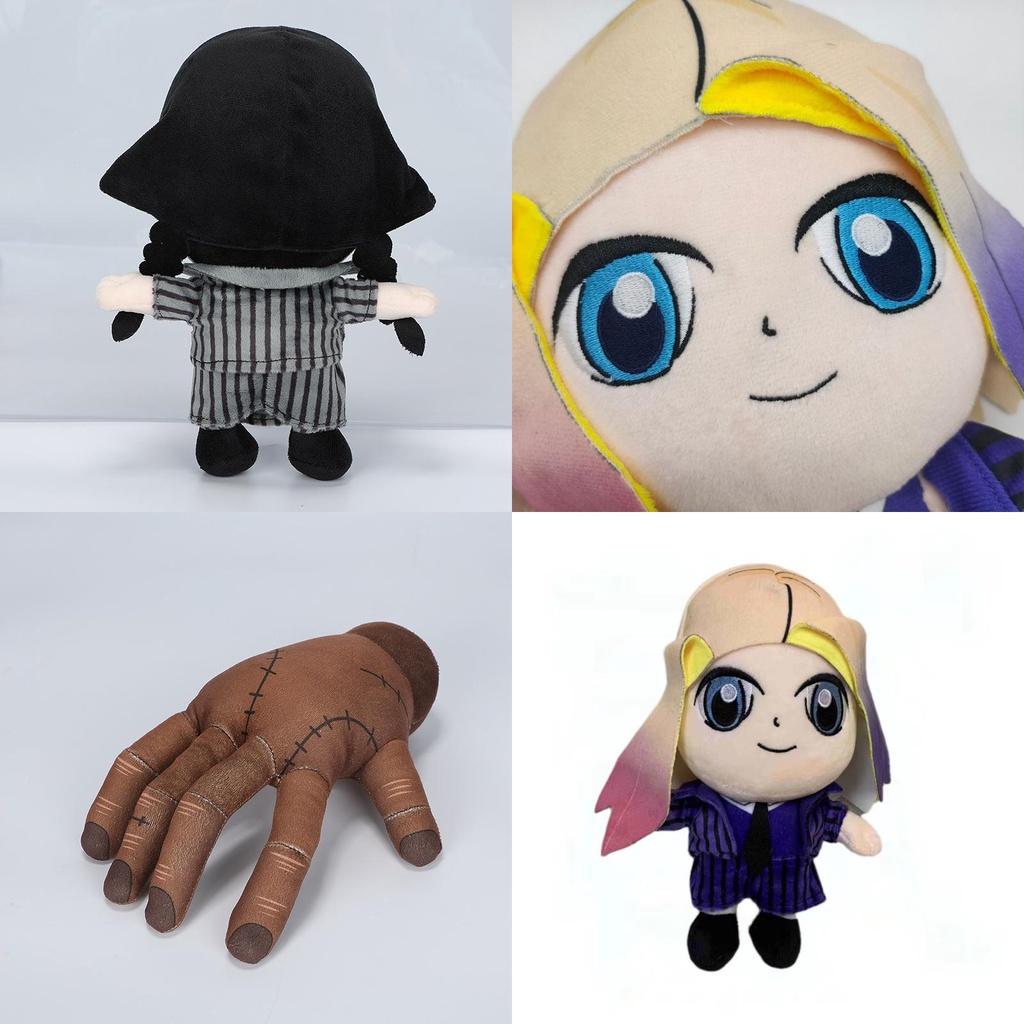 Wednesday Addams Plush Toys Dark-haired Girl 23cm 117g