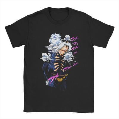 Weather Report Manga J-Jojos Anime Bekleidung Unisex T-Shirt Reine Baumwolle T-Shirt Grafischer Druck Abenteuer Anime Oberteile T-Shirt