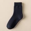 Women's Autumn/Winter Terry Socks - Velvet-Lined, Thick, Mid-Tube, Solid Color, Warm Towel Style.