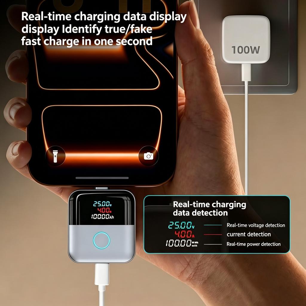 Protezione Batteria a Scollegamento Fisico Type-C da 140W Protezione da Sovraccarico per Ricarica Sicura Notturna Arresto Automatico Intelligente della Ricarica