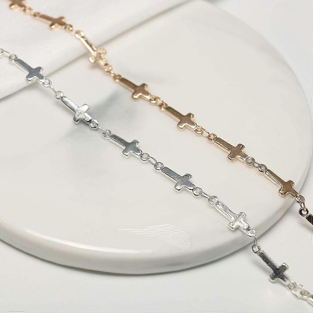 Necklaces With Crosses, Pearls, Adjustable Jewelry For Acsergery Ladies And Girls