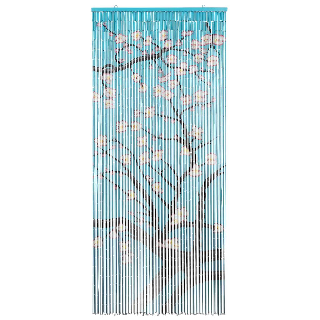 Multi Colored Insect Door Curtain 200 X 90 Cm Bamboo