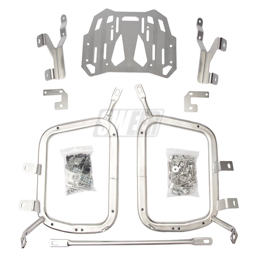 For Kawasaki VERSYS 1000 Motorcycle Side Box Luggage Bracket Rack Saddlebag Frame Saddle Bags Support Accessories Stainless Steel