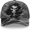 Casquette de baseball à imprimé D POD crâne casquette rétro européenne et américaine personnalisée chapeau de soleil