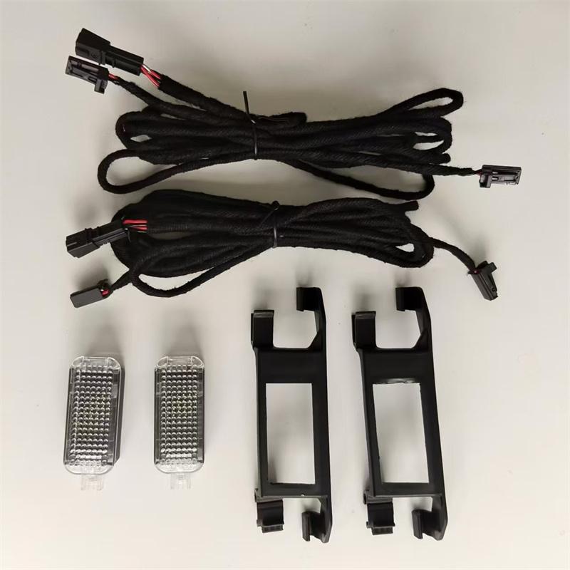 Car Rear LED Footwell Light foot lamp Cable Wire For A1 A3 A4 A5 A6 A8 Q3 Q5 Q7 Passat B6 B7 Golf 5 MK5 6 MK6 SEAT Toledo Leon