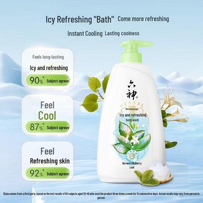 Gel Doccia Liushin Icy Cool Super Rinfrescante con Canfora & Foglie di Gelso