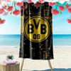 Black Yellow Glory: BVB Spirit Beach Towel Soft Outdoor Camping Seaside Quickdrying Swim Towel Absorbent Bath Towel Fashion