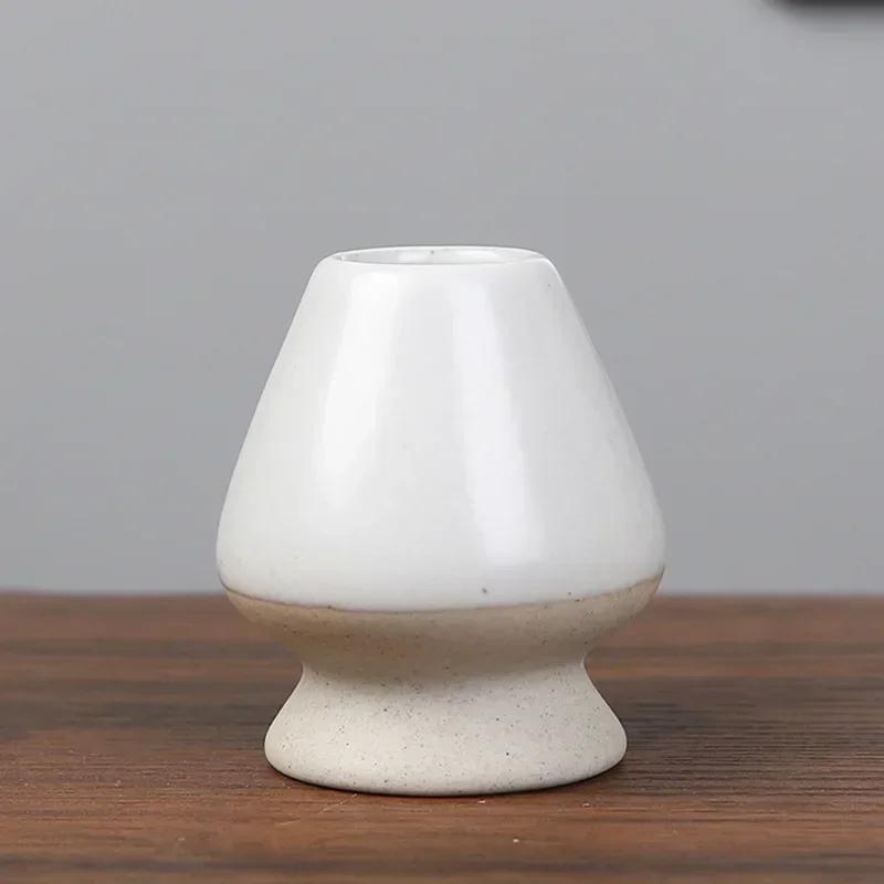 Japanese Ceramic Matcha Green Tea Chasen Holder Stand Teaware Matcha Tool Bamboo Whisk Grinder Brushes Holder Tea Accessories
