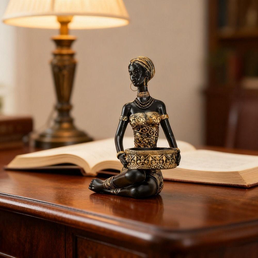 Resin Keys Storage Container Tribal Design Jewelry Holder Creative Jewelry Display Rack Cabinet