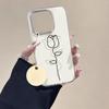 Painted Phone Case for iPhone 12 13 15 16 iPhone 16 12 13 14 15 Pro  14 15 16 Pro Max Coverage Shockproof Anti-Fingerprint Fresh Style Protective Case