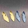 Fashion European and American Minimalist Women's Shoes 2025 New Design Sense Slim Heel Shallow Mouth Pointed Hollow Women's Single Shoes
