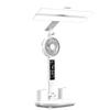 LED Reading Lamp Rechargeable With Clock Fan Touch Desk Book Lights Living Bedroom Decoratio Lighting Fixtures Booking Lamp