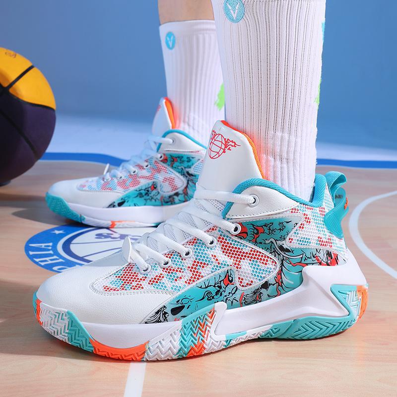 Basketball Shoes Men's Spring and Summer Teenage Couple Sports Shoes Students Sports Competition Training Shoes Boys Fashion Trendy Shoes