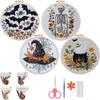 4set 15cm DIY Halloween Embroidery set for Beginners