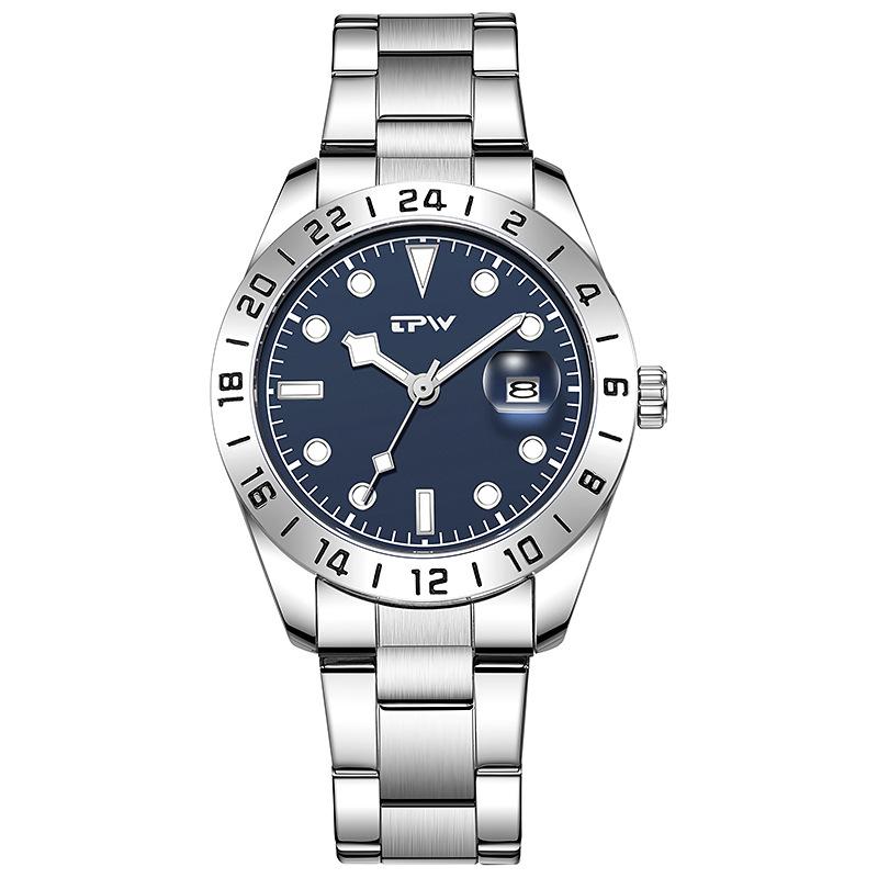 TPW Fashion Men's Watches Date High-end Luxury Casual Sport Clock Classic Business Quartz Male Wristwatches