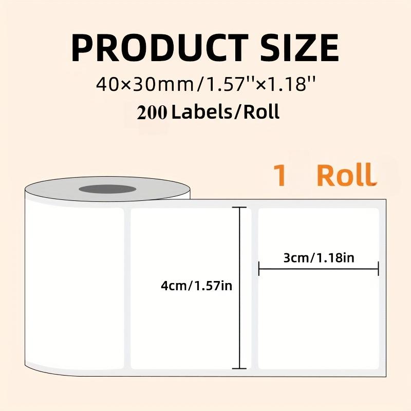 

1 рулон белых наклеек, подходящих для дома/школы/офиса/адреса/штрих-кода/этикеток, совместимых с M221/M110/M200/M120/M220 40*30*1roll