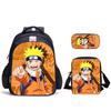 Playful Blink Naruto Three-Piece Set Spine Care Schoolbag Pencil Bag Satchel Bag Student School Full Set