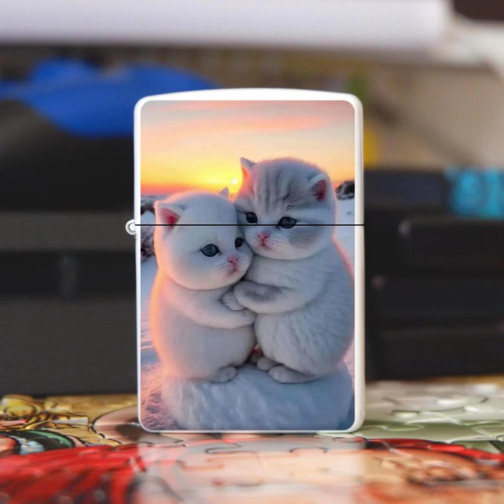 Azure Dragon, White Tiger, Vermilion Bird & Black Tortoise Kerosene Lighter – Creative Design for Douyin