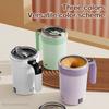 Tazza Miscelatrice Magnetica Automatica da 380ML con Cannuccia e Coperchio Acciaio Inossidabile Impermeabile Elettrica USB Miscelazione Caffè Nuova 2025