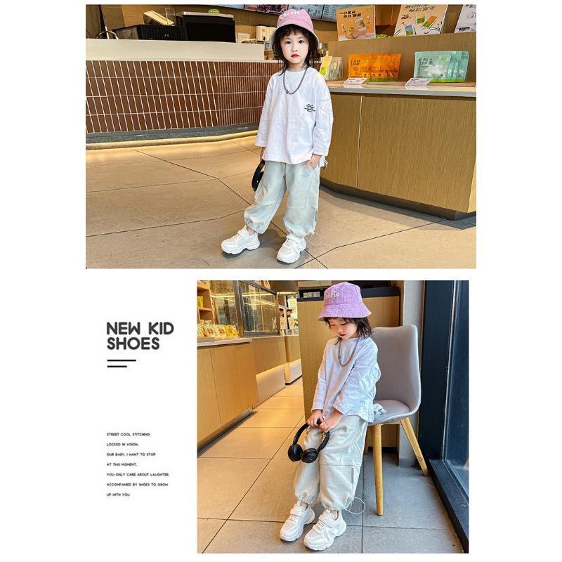 Pantofi pentru copii Pantofi albi mici pentru băieți Primăvară Pantofi noi pentru tată Versiune coreeană Casual Respirabili Pantofi sport pentru fete Pantofi de alergare