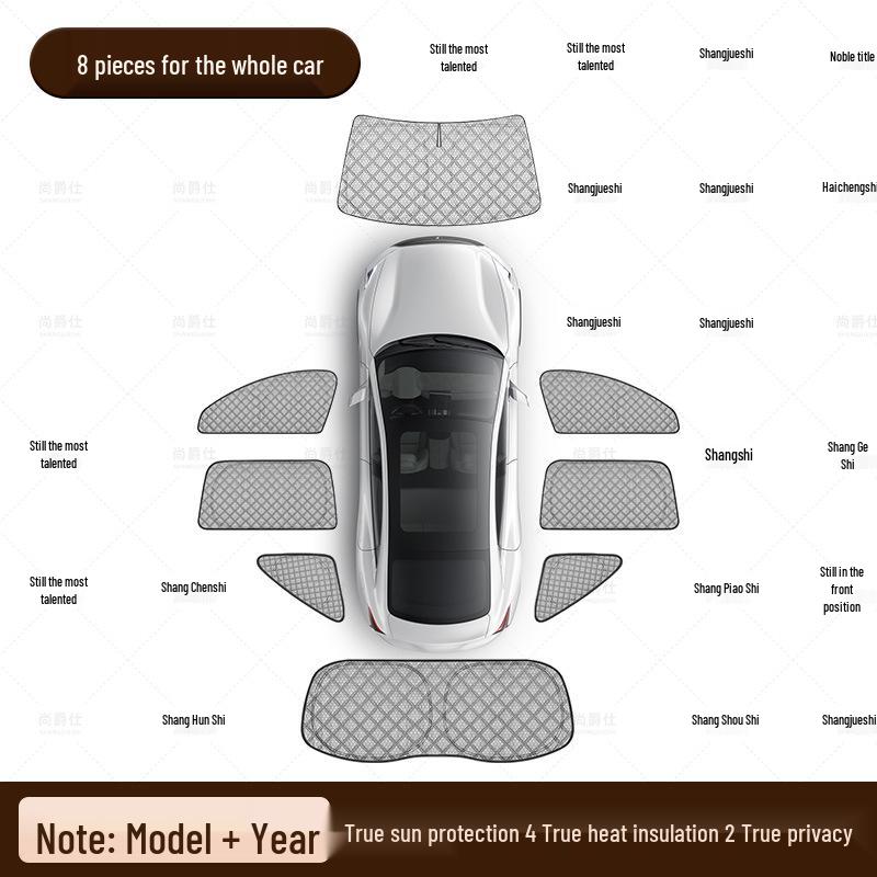Graphene Cooling Sunshade: UV Protection for BYD Leopard 3, 5, 7 & 8 Cars