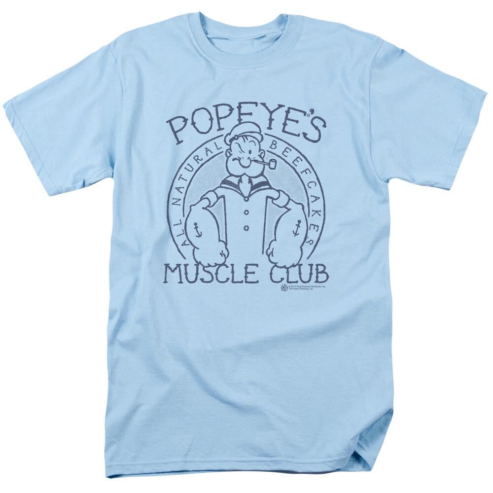 26 Popeye Muscle Club T Shirt Mens Licensed IDW Comics Tee Light Blue Unisex T-Shirt XXL