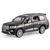 Miniaturen 1/32 Toyota Land Cruiser Legierung Off Road Diecast Modell Sound Licht Pull Back Spielzeug Schreibtisch Fahrzeugmodell Ornamente Geschenk