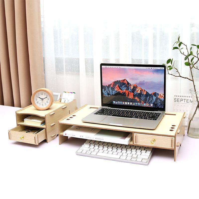 Ergonomic Laptop Cooling Stand with Storage
