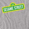 Sesamstraße Unisex Erwachsenen Logo Heather Langarm-T-Shirt
