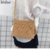 Módní tkané kabelky přes rameno Slaměné léto Ženy Weave Crossbody Plážová cestovní kabelka Dámská taška Dámské kabelky Messenger Bolsa