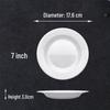 Melamine 7-inch White Round Deep Plate