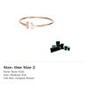 TIFFANY & CO. T 18K Gold With Mother Of Pearl And Diamond Bangles Women's GRP11104