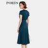 PORTS Women's V-Neck Knit Midi Dress
