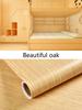 Vinyl Waterproof Wood Grain Wallpapers Self-adhesive Stickers For Kitchen Ambry Furniture Wardrobe Table Wall Papers Home Decor