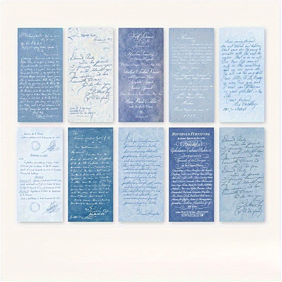 30pcs Gentle White Series Craft Paper, British Style Script & Numeric Symbols, Hand-Tearable for DIY Scrapbooking and Journaling, Scrapbooking Paper