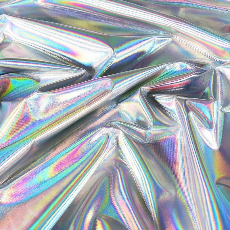 

100x150 см високоеластична глянцева спандекс еластична бронзова тканина для весільного декору сценічного одягу 100x150cm