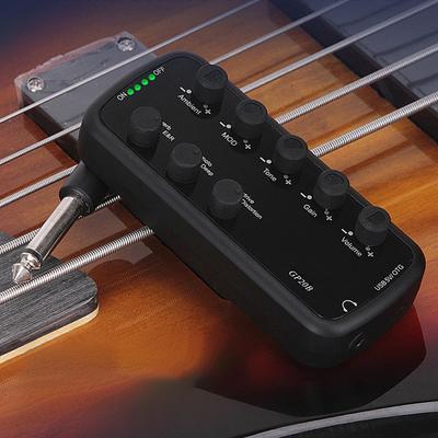 Plug Play Guitar Amplifier Built-in 3 Effects Amp for Electric Guitar USB Rechargeable for Live Performance Recording