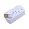2 In 1 Nail Drill Bits Storage Box 30 Holes with Cleanning Brush Manicure Salon Grinding Head Holder Display Nail Art Accessory