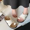 Women Slide Sandals Cross Strap Open Toe Slip On Flat Platform Casual Comfortable Footwear for Indoor Outdoor Use