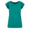 Build Your Brand Womens/Ladies Cotton Extended Shoulder T-Shirt