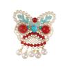 Vintage Enamel Cloud Pearl Hair Clip with Tassel - Elegant Chinese Style Updo Accessory