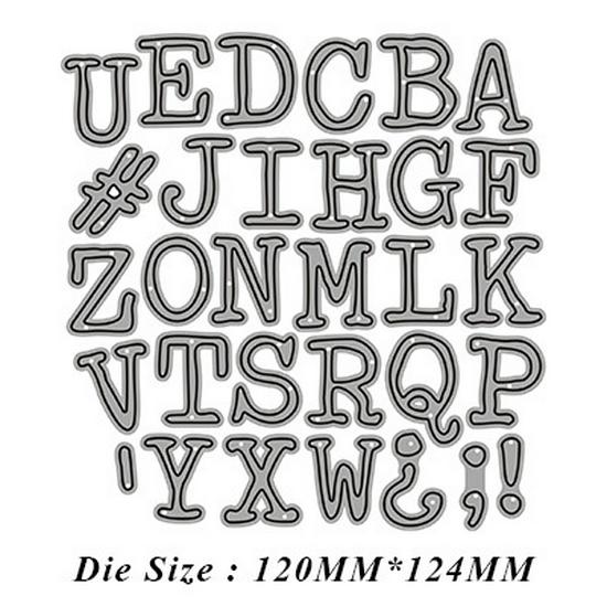 9-Style Metal Carbon Steel Letter & Number Knife Mold for DIY Cutting