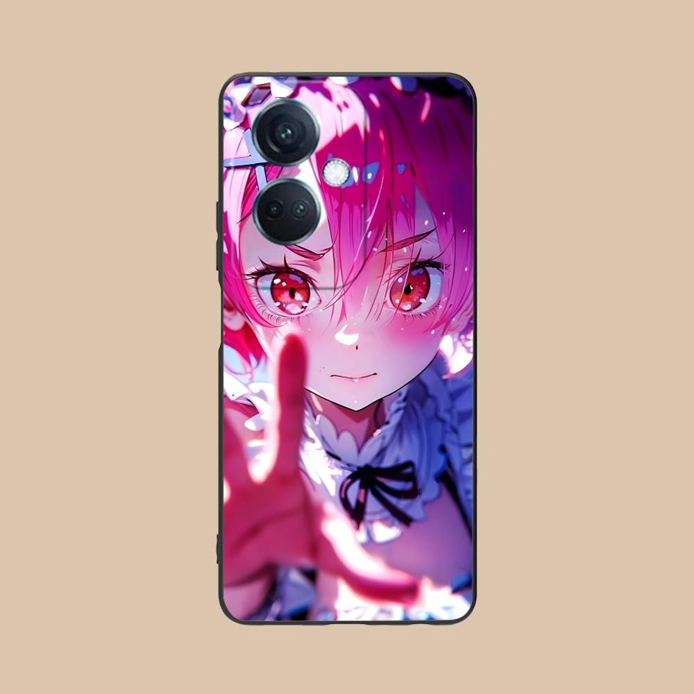 ReZero Ram Waifu Handyhülle für OPPO Find X9 X8 X7 X6 X5 X3 X2 Plus s Pro Ultra Lite Bunter Druck Schutzhülle Hülle Luxus