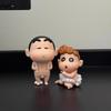 Crayon Shin-chan bath accessories, small figures, bathroom decorations, trendy toys, creative gifts for male and female friends