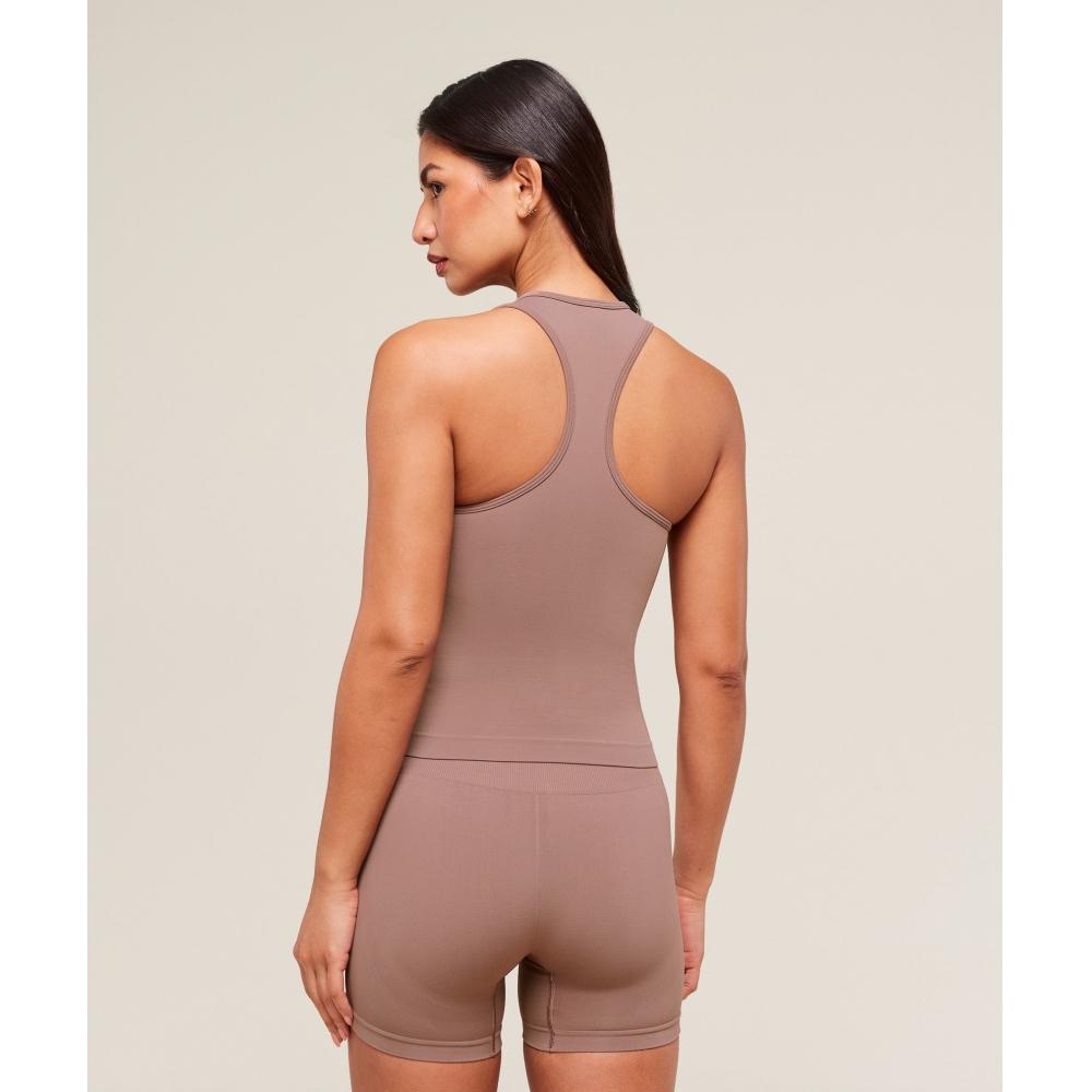 Gymshark Everyday Seamless Tight Fit Tank Chestnut Pink B8a4s Kcpn