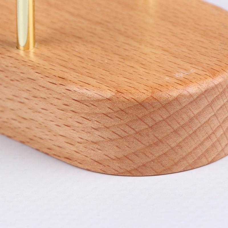 Desk Wooden Business Card Display Stand Wood Business Card Holder For Postcard Holder For Office Home Desktop