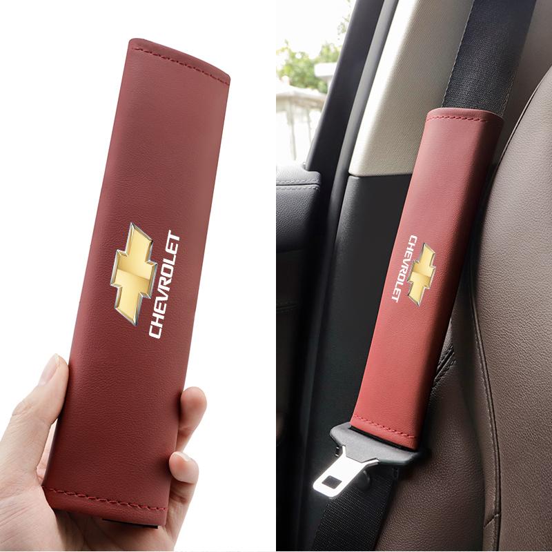 1Pcs Car Seat Safety Belt Shoulder Cover Auto Accessories For Chevrolet Spark Captiva Cruze Tracker Orlando Trax Epica Nubira