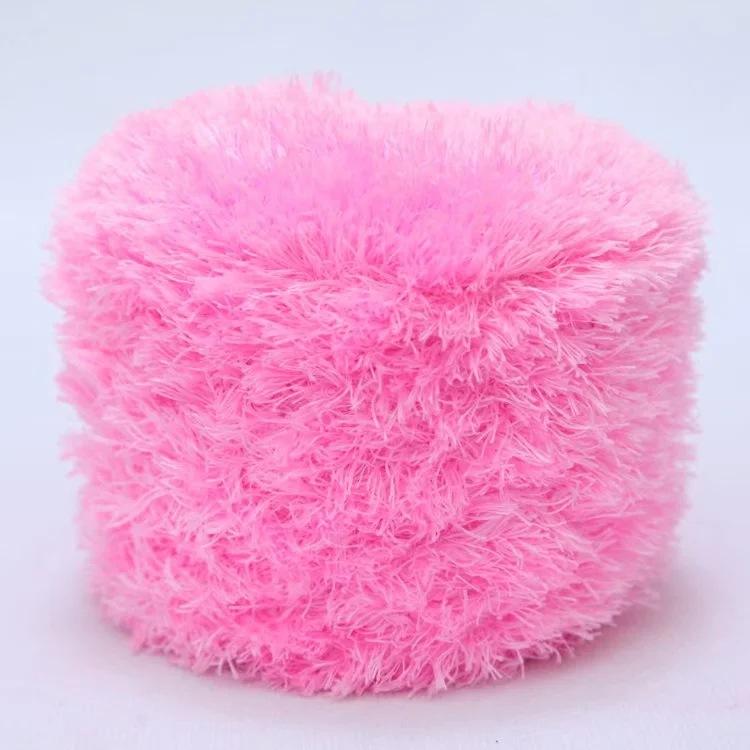 200g 3 Strands Crystal Fleece Coral Poke Embroidery Thread Towel DIY Knitting Material Bag Hand Sewn Mesh Bag Yarn Crocheting